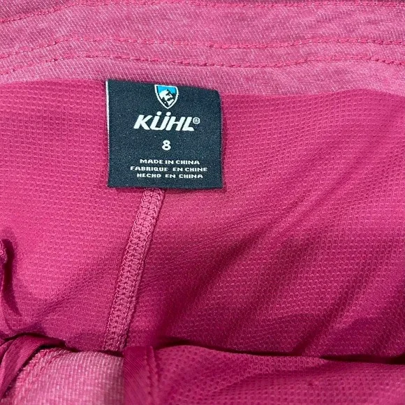 Kuhl Skort Women s 8 Mauve Hiking Camp Skirt Zip Pockets Stretch - Picture 5 of 8